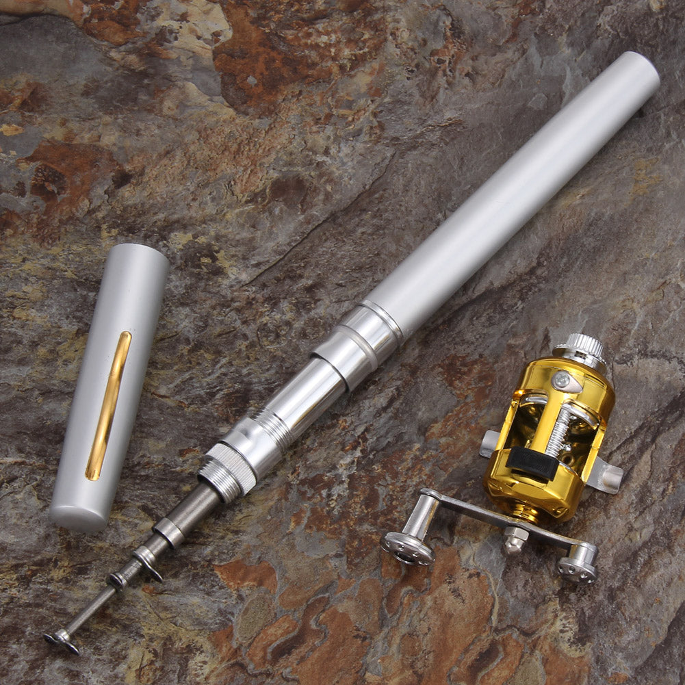 Portable Aluminum Alloy Lightweight Telescopic Pen Fishing Rod BVFishingProfessionals Portable Aluminum Alloy Lightweight Telescopic Pen Fishing Rod BVFishingProfessionals