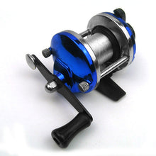 Load image into Gallery viewer, Metal Round Wheel Fishing Reel