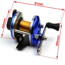 Load image into Gallery viewer, Metal Round Wheel Fishing Reel