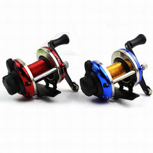 Load image into Gallery viewer, Metal Round Wheel Fishing Reel