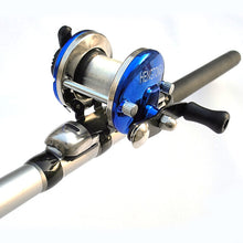 Load image into Gallery viewer, Metal Round Wheel Fishing Reel