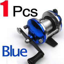 Load image into Gallery viewer, Metal Round Wheel Fishing Reel