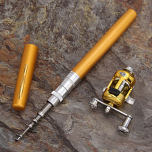 Load image into Gallery viewer, Portable Aluminum Alloy Lightweight Telescopic Pen Fishing Rod