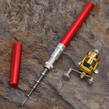 Load image into Gallery viewer, Portable Aluminum Alloy Lightweight Telescopic Pen Fishing Rod