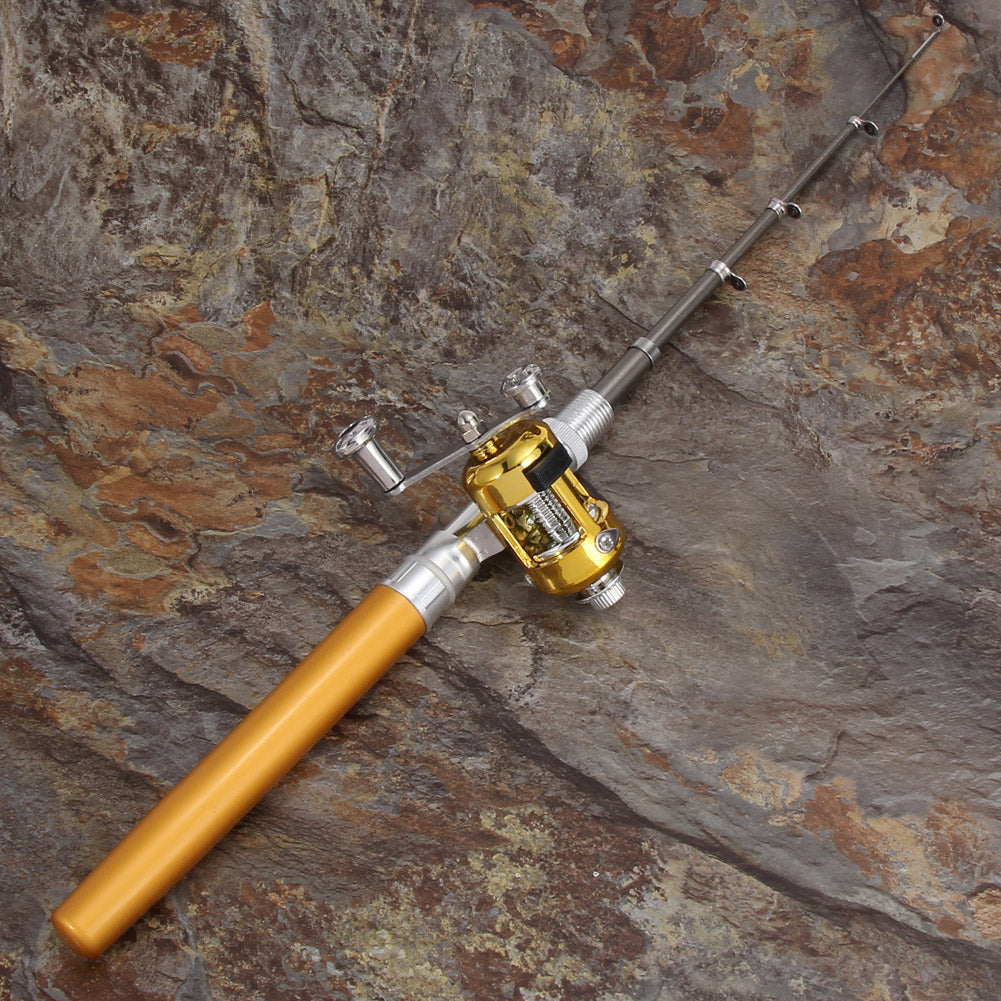 Portable Aluminum Alloy Lightweight Telescopic Pen Fishing Rod