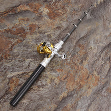 Load image into Gallery viewer, Portable Aluminum Alloy Lightweight Telescopic Pen Fishing Rod