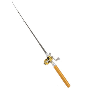 Portable Aluminum Alloy Lightweight Telescopic Pen Fishing Rod