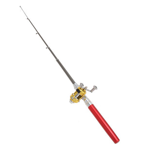 Portable Aluminum Alloy Lightweight Telescopic Pen Fishing Rod