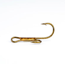 Load image into Gallery viewer, Double Gold Barbed Fishing Hook