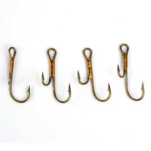 Double Gold Barbed Fishing Hook