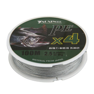 Multi-filament Braided Fishing Wire Line