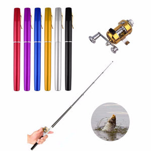 Balight Portable Pocket Telescopic Mini Fishing Rod Pen