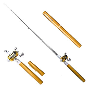 Balight Portable Pocket Telescopic Mini Fishing Rod Pen